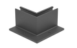 AL. profile, top mount  90° IN corner AL/ELOX/Sati