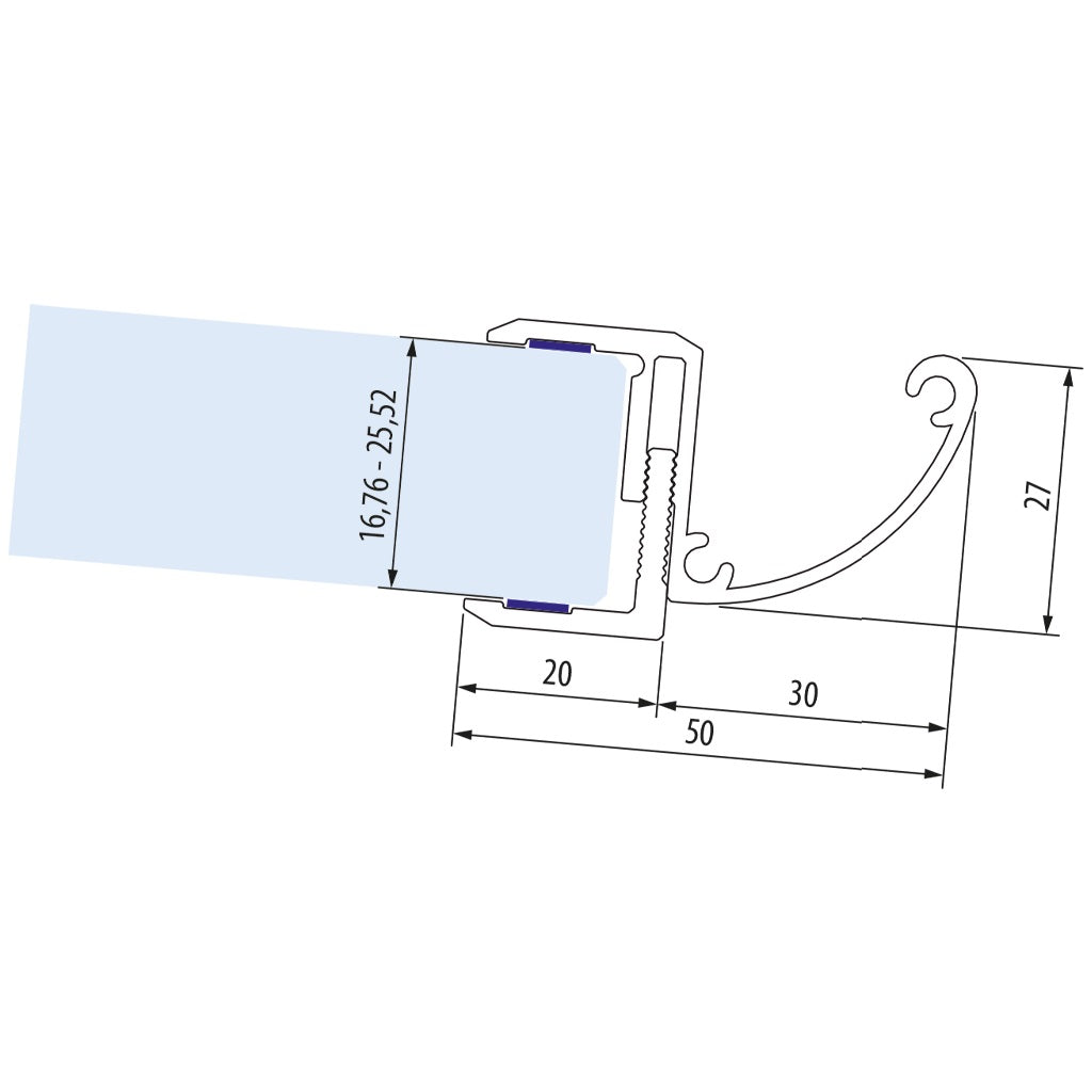 glass drainage profile