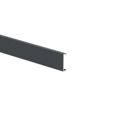 Aluminum facade strip 25x6-6000mm R7016