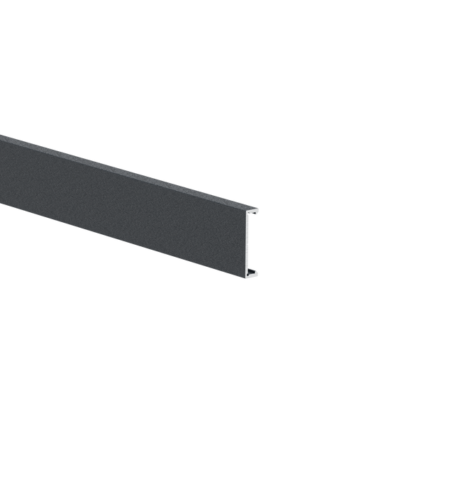 Aluminum facade strip 25x6-6000mm R7016