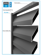 Aluminum U-adapter 50x20-1850mm R7016
