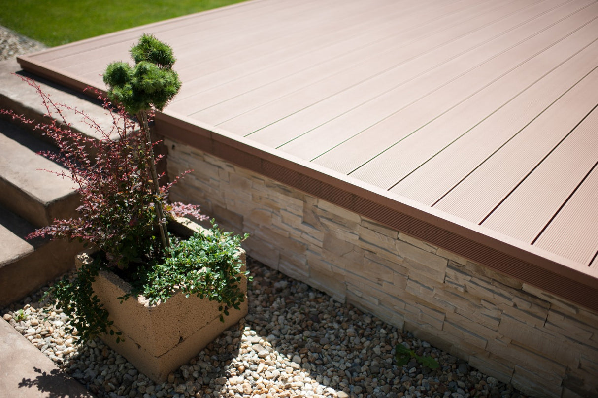 WPC floorboard 138x23x2900mm, Gray/Light Gray