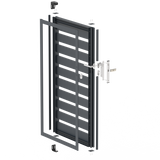 Single-wing aluminium gate 1,025x1,50m with 20x100 R7016 filling - set