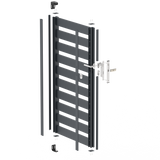 Single-wing aluminium gate 1,025x1,50m with 20x100 R7016 filling - set
