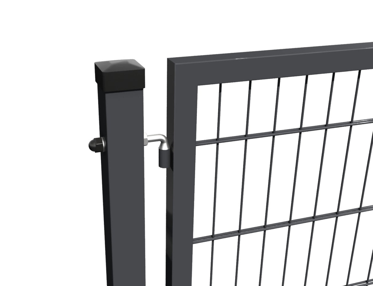 Gate 1pc. 2D BOX ZnPVC 1000x1700mm RAL 7016 anthracite