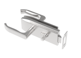 Lock for glass door inox, glass t 8,10,12mm