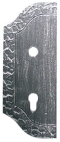 Decorative plate for gates 265x105, t3, a90, D19mm