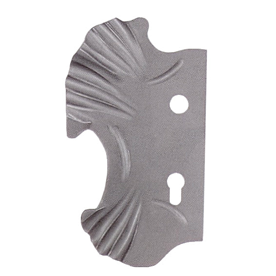 Štítok bránový zdobený s otvormi ľavý 285x160, t2,