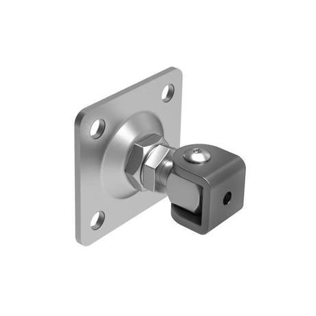 Adjustable hinge with anchoring flange Zn, M24