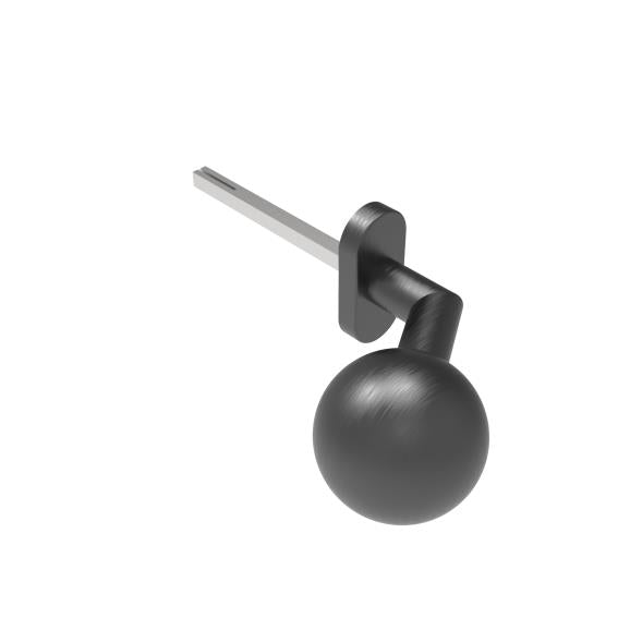 Door handle with plate, pair AISI 304, K320, fix