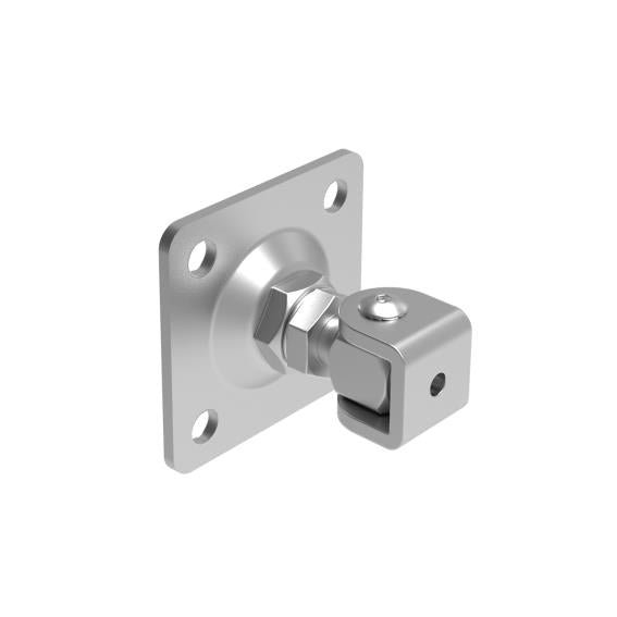 Adjustable hinge with anchoring flange M20, 100x10
