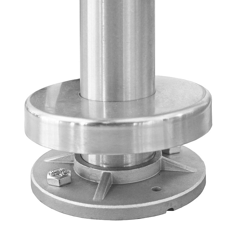 Stainless steel rosette - upper anchoring