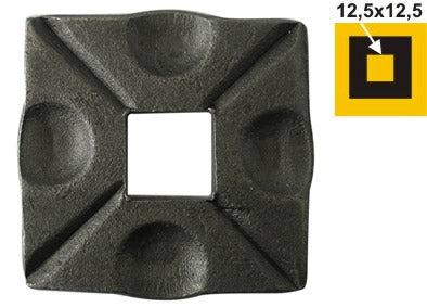 Rosette 52x52, 13x13, t6mm