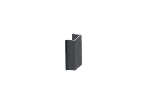 Schmale Distanz-Abdeckleiste für Pfostenprofile und U-Adapter des Zaunsystems, 20 x 08–30 mm – Anthrazit RAL 7016