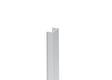 Schmale Abdeckleiste für Pfostenprofile und für U-Adapter des Zaunsystems, 20 x 08 – 1,85 m – Natural
