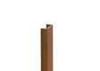 Abdeckleiste schmal für Pfostenprofile und für U-Adapter des Zaunsystems, 20 x 08 – 6,0 m – Holzdekor GOLDENE EICHE - W