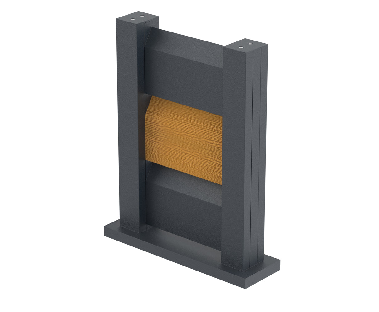 Fence sample 0,3x0,4m freestanding for louver slats FG/L1S20x105