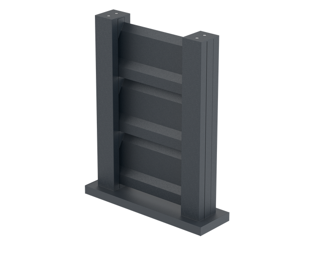 Fence sample 0,3x0,4m freestanding for louver slats FG/L2S20x120
