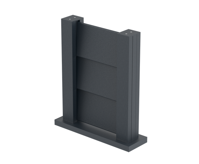 Fence sample 0,3x0,4m freestanding for louvre slats FG/L8x120