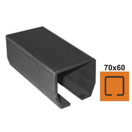 Guiding track Fe, 70x60x3,5mm, L3m