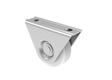 Wheel for sliding gates with U groove INOX / NYLON, D80