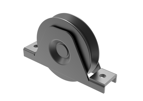 Casters set -V Zn, D80, anthracite