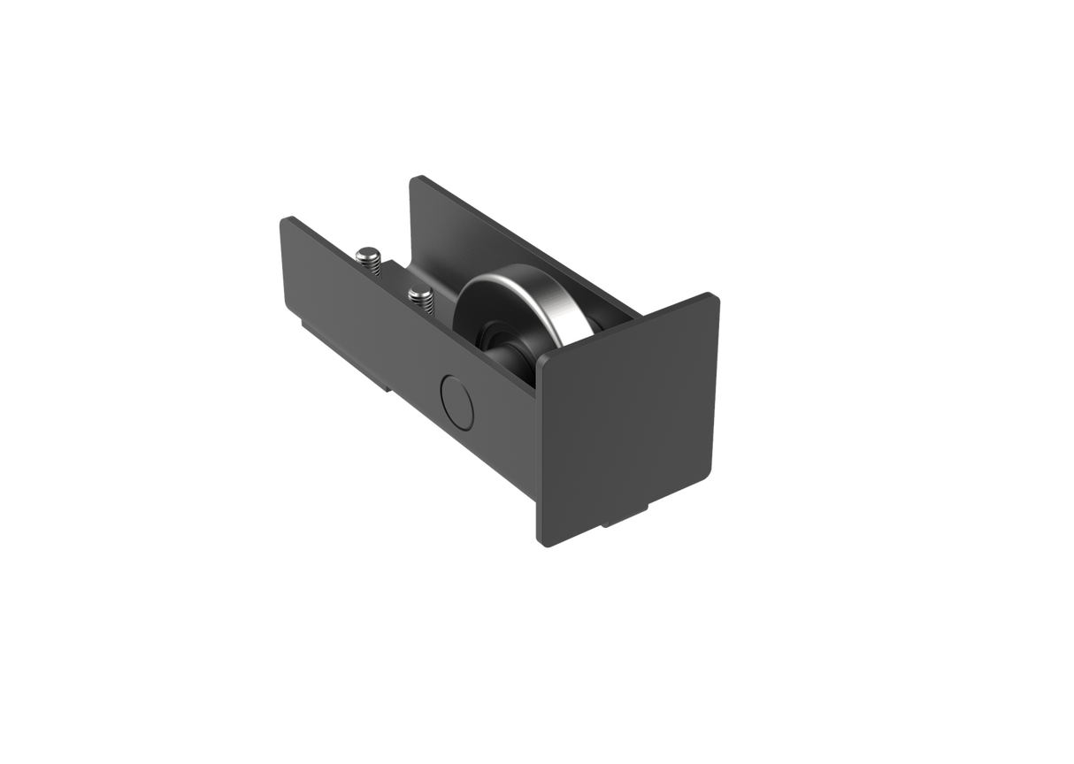 Guide wheel Zn, profile 80x80, black