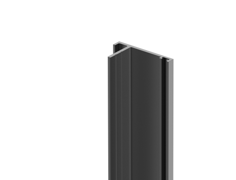 Aluminum gate stop profile
