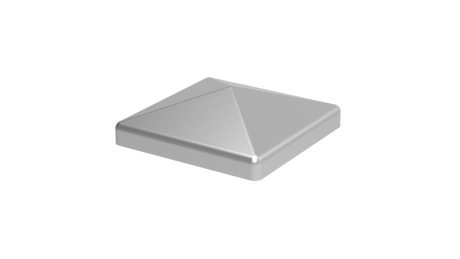 Aluminum canopy post 100x100 pyramid - natural