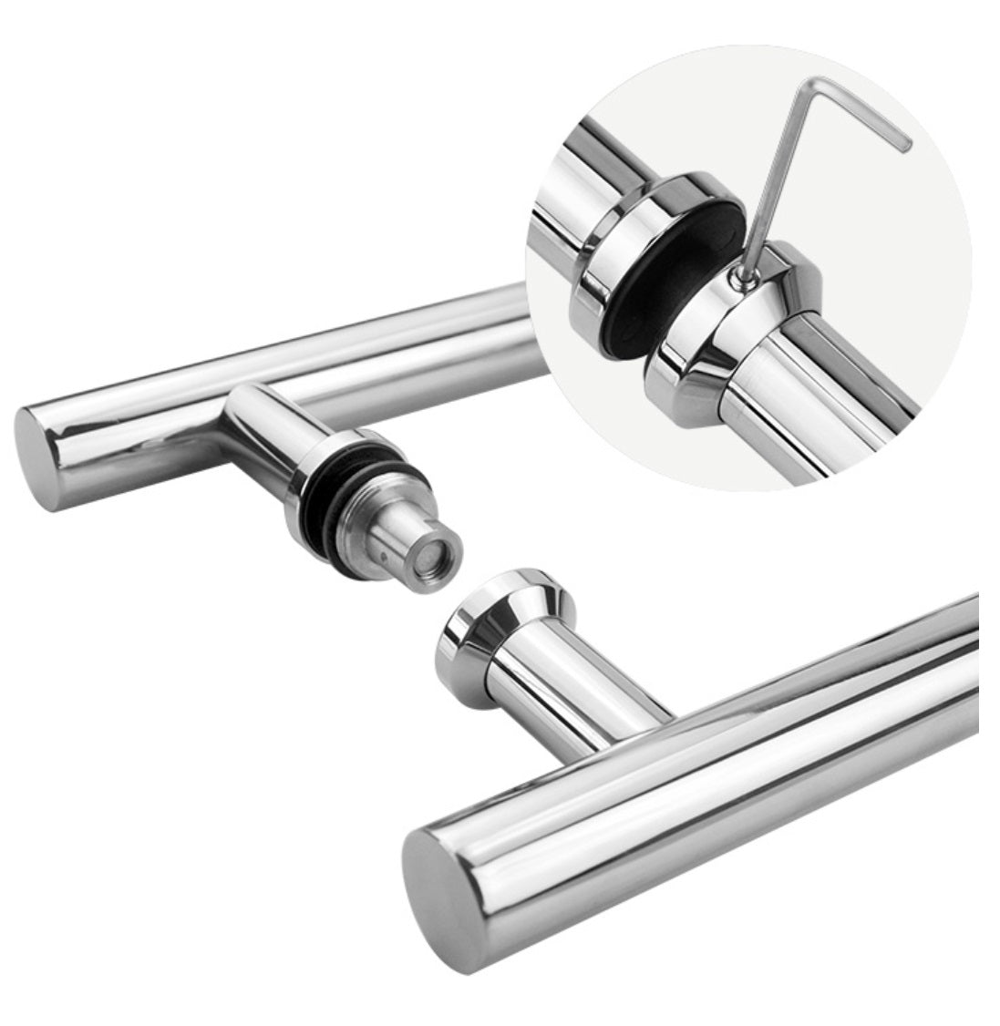 Pull handle - brushed AISI304, K320