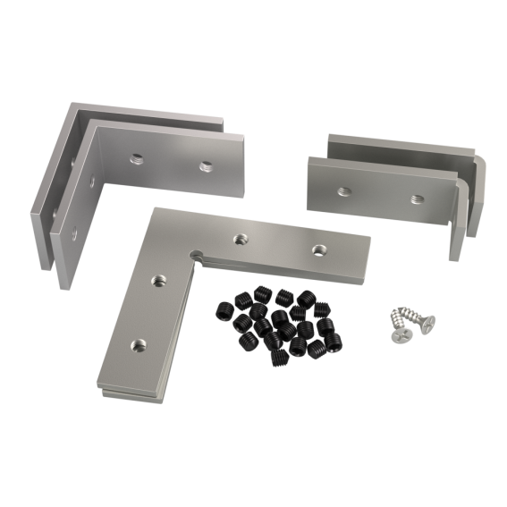 Door frame profile for glass door "U"