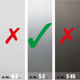 Top mount - glass AL/ELOX/Satin , 90°out