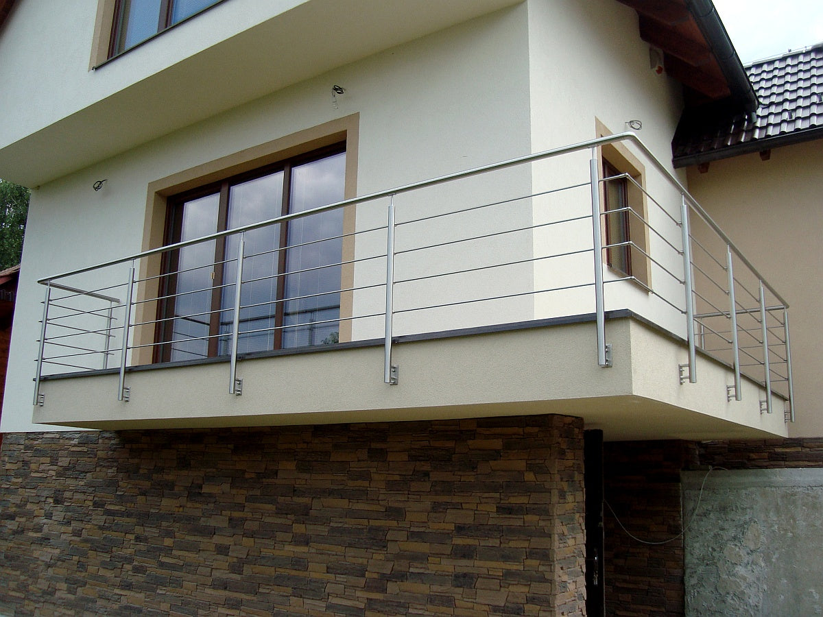 Stainless steel pole, BK-straight AISI304, D42,4x2