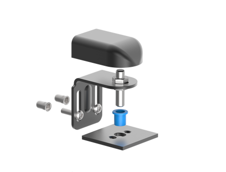 Insert for hinge D4/83 and D4/84 for profile 70x70