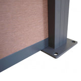 Aluminum strip bottom/decorative, 1820mm anthracite for WPC fence boards