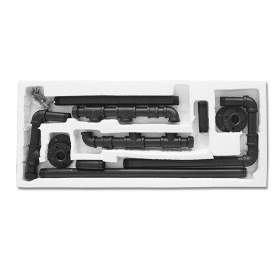 Wall shelf SNAKE redbrown - 014