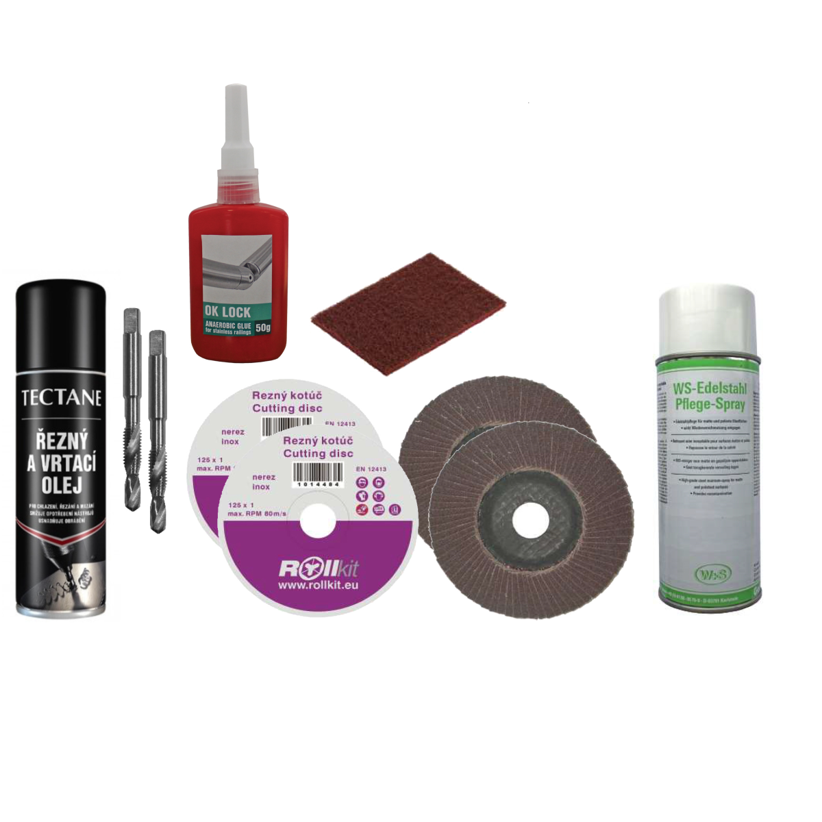 Mounting kit big - for stainless steel railings