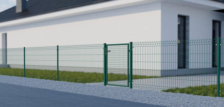 Bránka 1kr. ROUND ZnPVC 1000x1200mm, D75mm, zelená