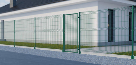 Bránka 1kr. ROUND ZnPVC 1000x1800mm, D75mm, zelená