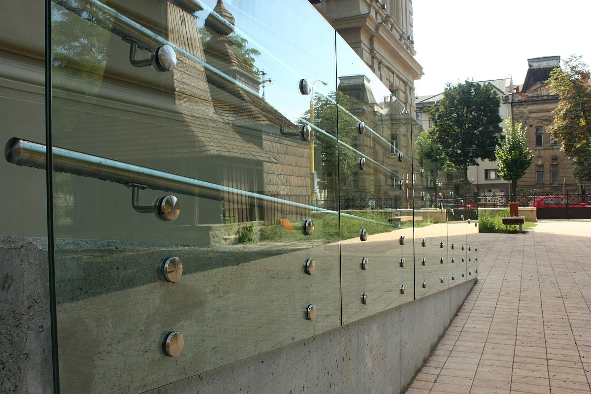Glashalter Modell 48 AISI304, D42,4x2/D70/H10/T8-1