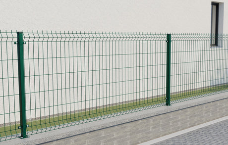 Pfosten 60x40mm mit Fuß ZnPVC 1200mm grün