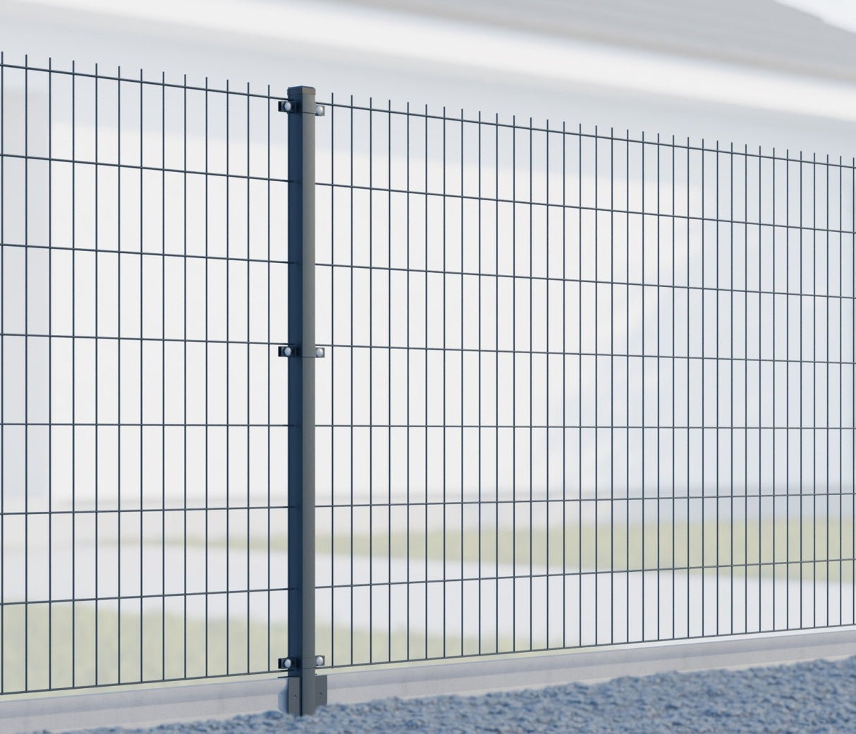 Stĺpik 60x40mm ZnPVC 2500mm antracit