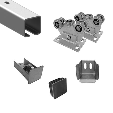 Cantilever sliding gate set up to 4m Zn, 60x60mm