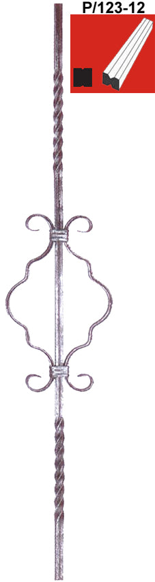 Decorated rod P/123-12, h900mm