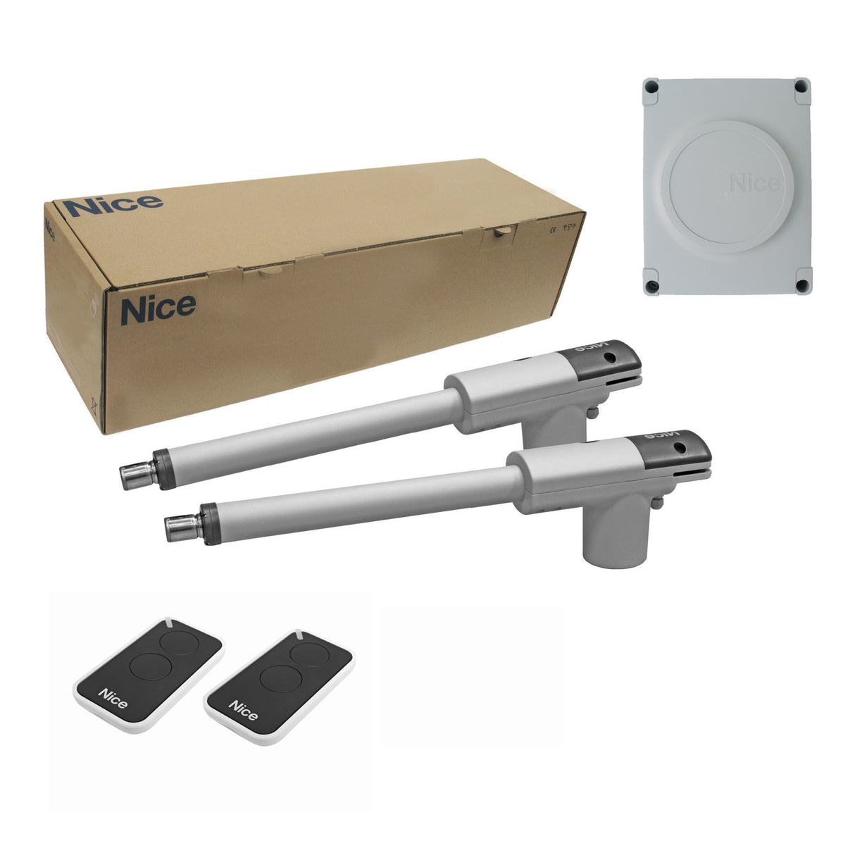 Nice drive for a double-leaf gate