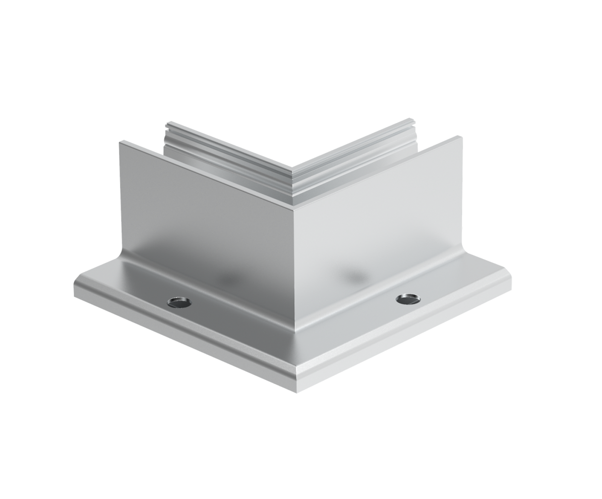 AL. profile, top mount  90° IN corner