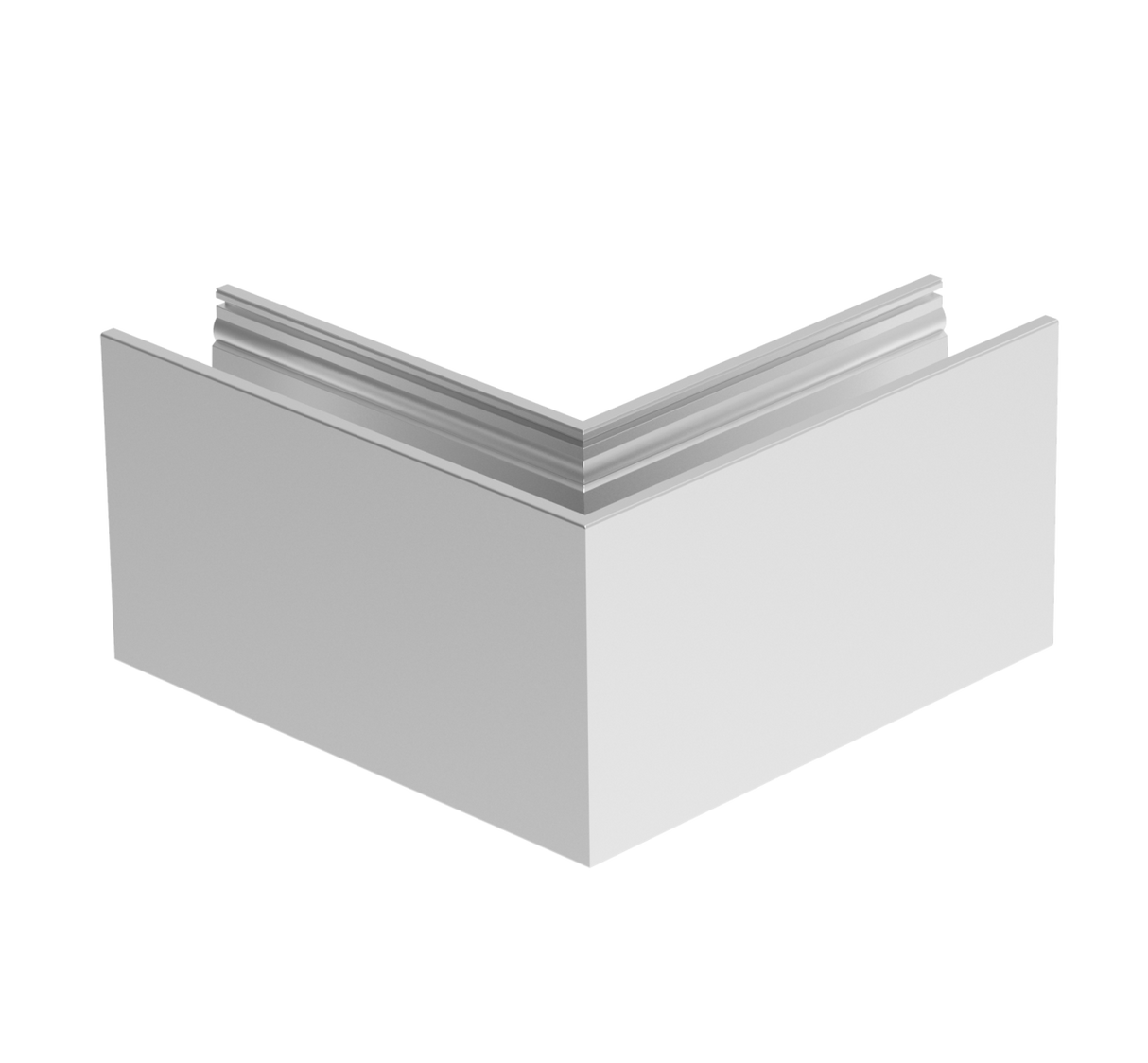 AL. profile, top mount  90° IN corner AL/ELOX/Sati