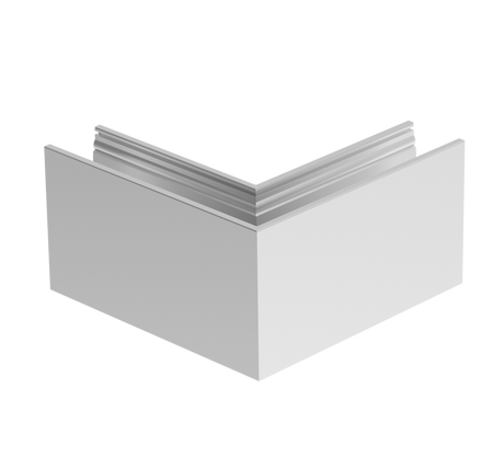 AL. profile, top mount  90° IN corner AL/ELOX/Sati