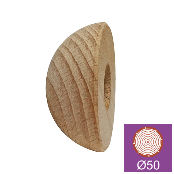 Beech half-ball end cap BUK(BEECH)