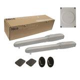 Nice drive for a double-leaf gate, set with photocells